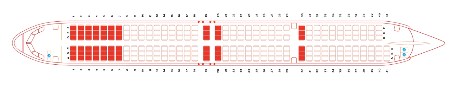 A321neo seat map